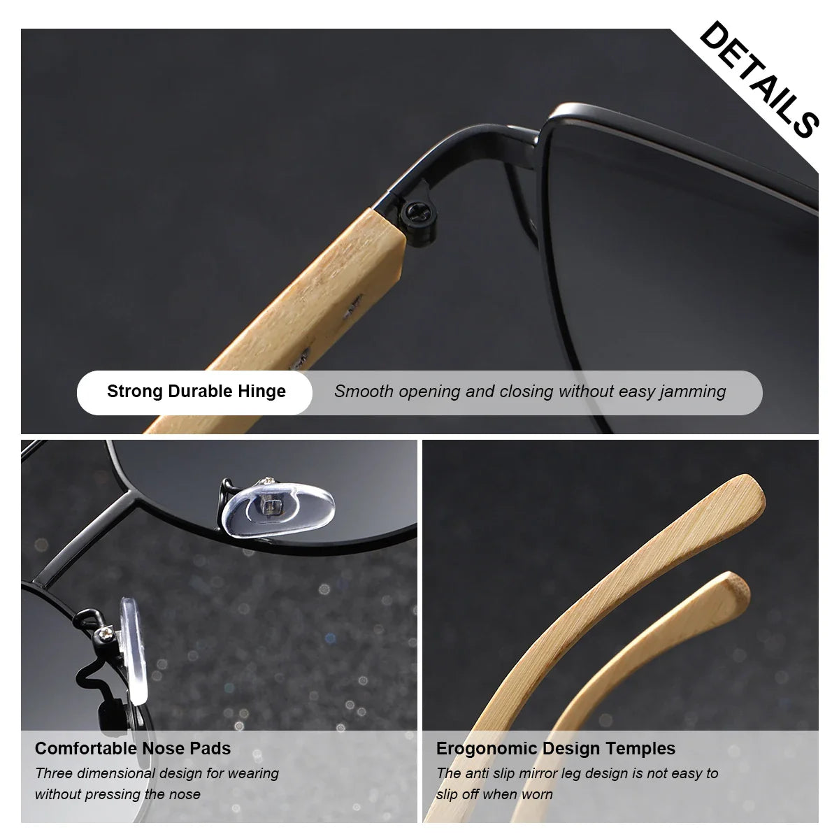 BARCUR Cat Eye Polarized Sunglasses